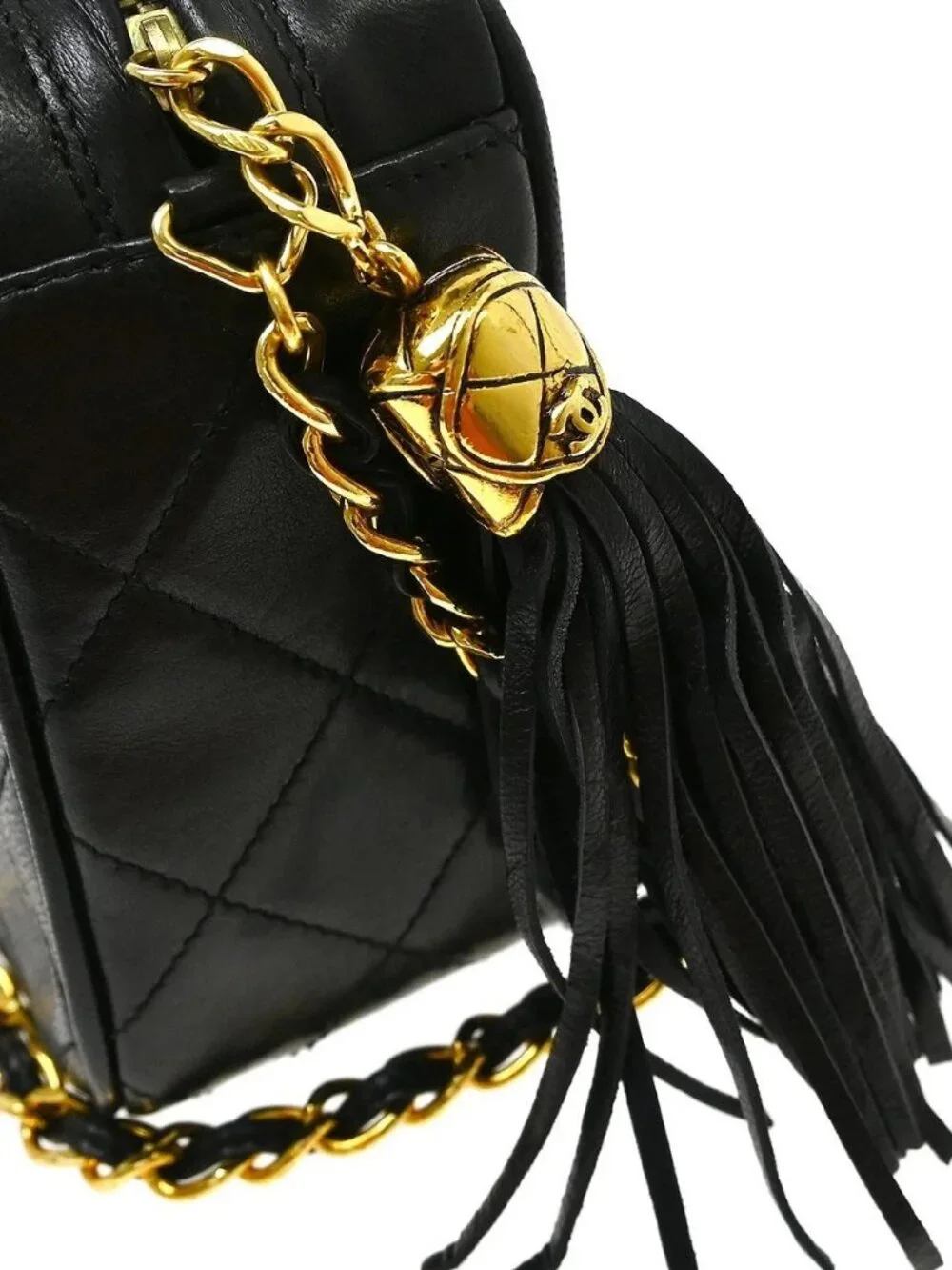 Best08 Chanel Black Lambskin Camera Bag KQ01791